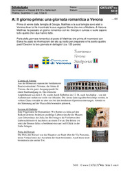 Klassenarbeit für das Fach Italienisch mit Musterlösung passend zu Scambio 1 Lezione 5 bis 6