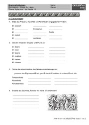 Agite Plus 1 bis Kapitel 13: Grammatikübungen mit Musterlösung zur Schulaufgaben-Vorbereitung