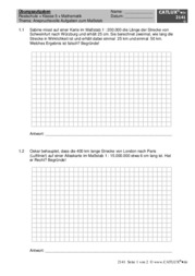 Stegreifaufgaben/Übungen Mathematik Klasse 5 Realschule Maßstab | Catlux
