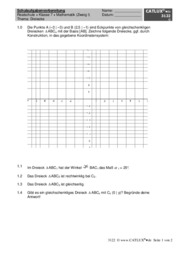 Schulaufgabenvorbereitung zum Thema Dreiecke passend für Mathematik in der Realschule Zweig 2/3
