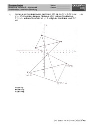 Übungsaufgaben Mathematik Realschule 9. Klasse: Strahlensätze / zentrische Streckung