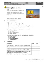 2. Englischschulaufgabe Green Line 4 E2 Neuausgabe (Englisch als 2. Fremdsprache) über Unit 2 G Day Australia
