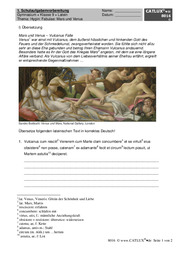 Schulaufgabenvorbereitung Übersetzung: Hygin Fabulae: Venus und Mars