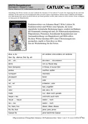 Kostenloses Übungsblatt Adeamus 2 B bis Lektion 36: Funktionswörter